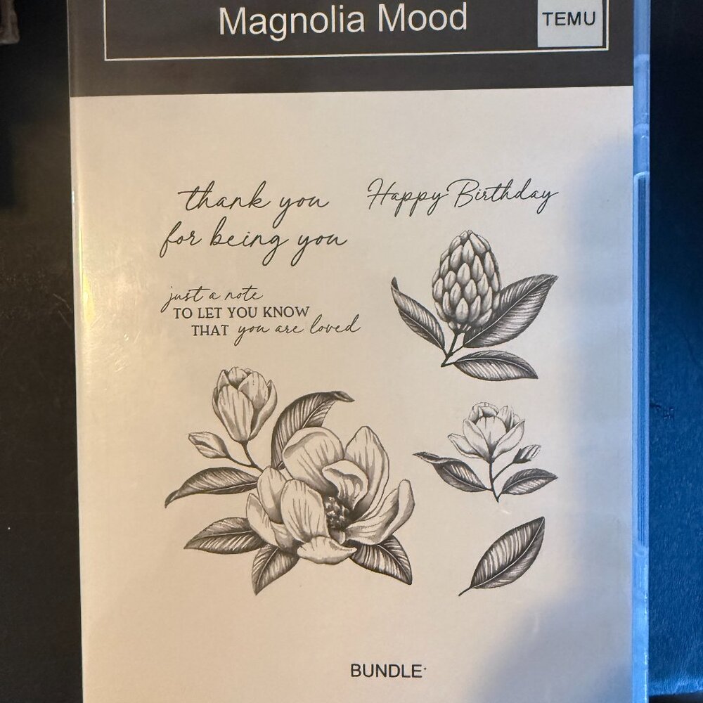 Temu Stamps and Dies Magnolia Mood